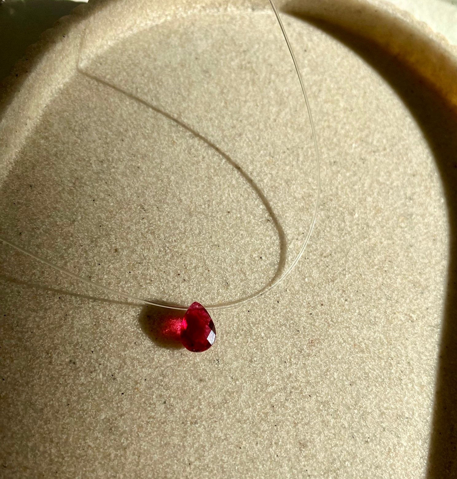 Collier Élégance Rubis