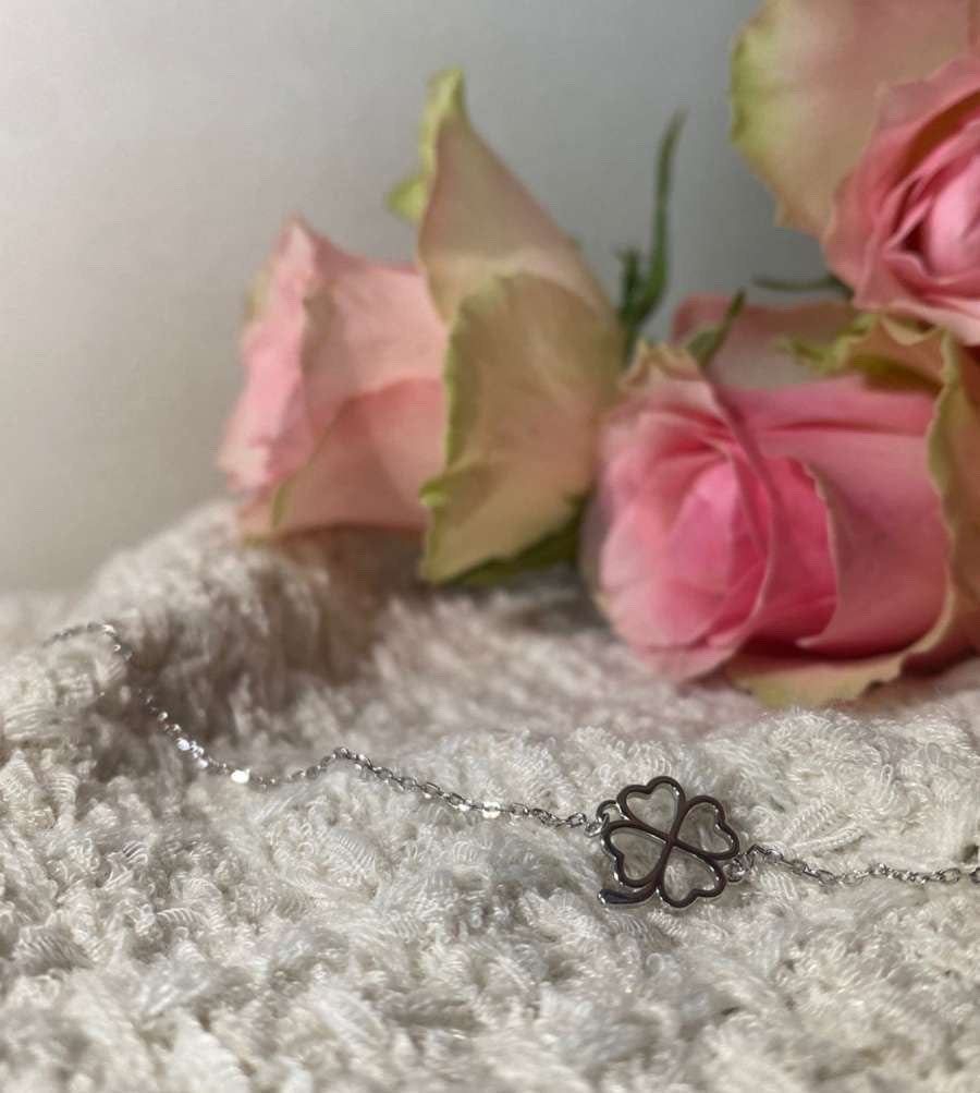 Bracelet silver trèfle
