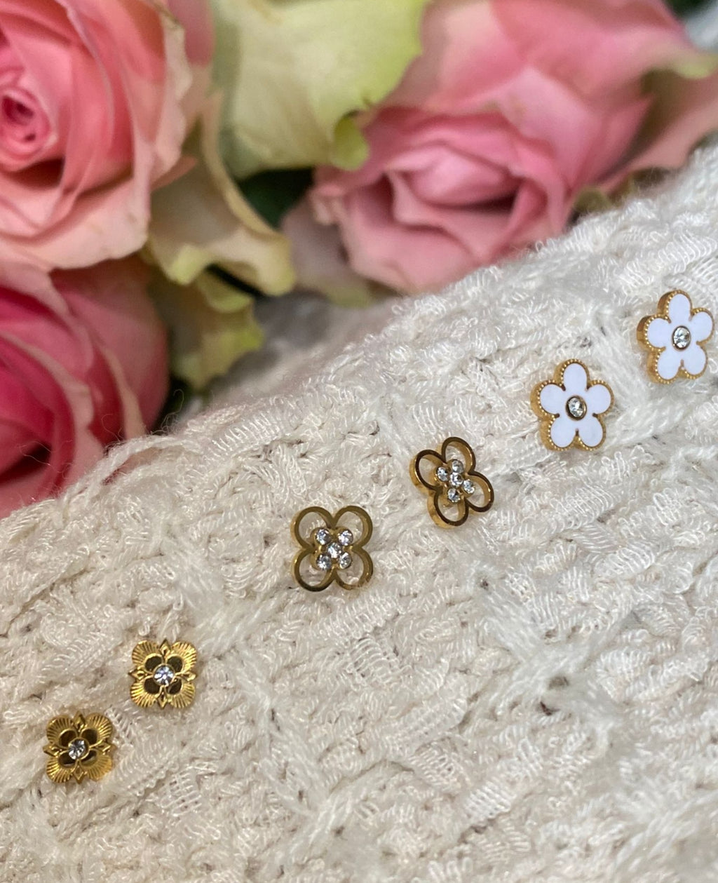 Boucles d'oreilles flower power