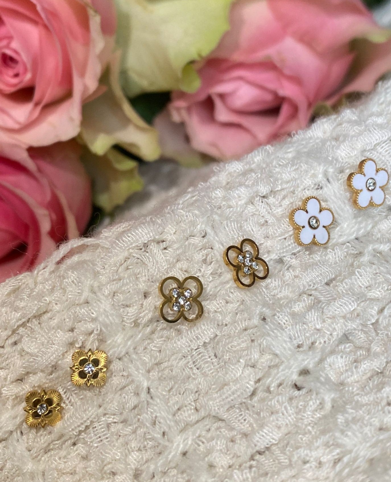 Boucles d'oreilles flower power