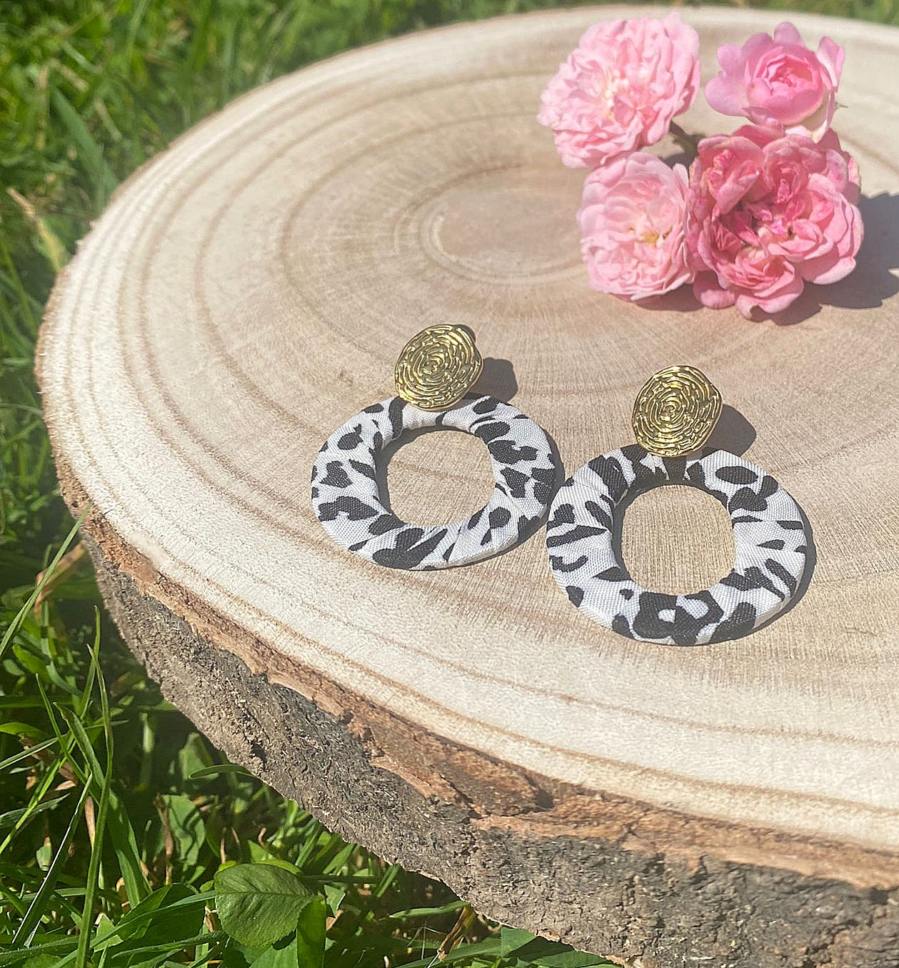 Boucles d'oreilles couture