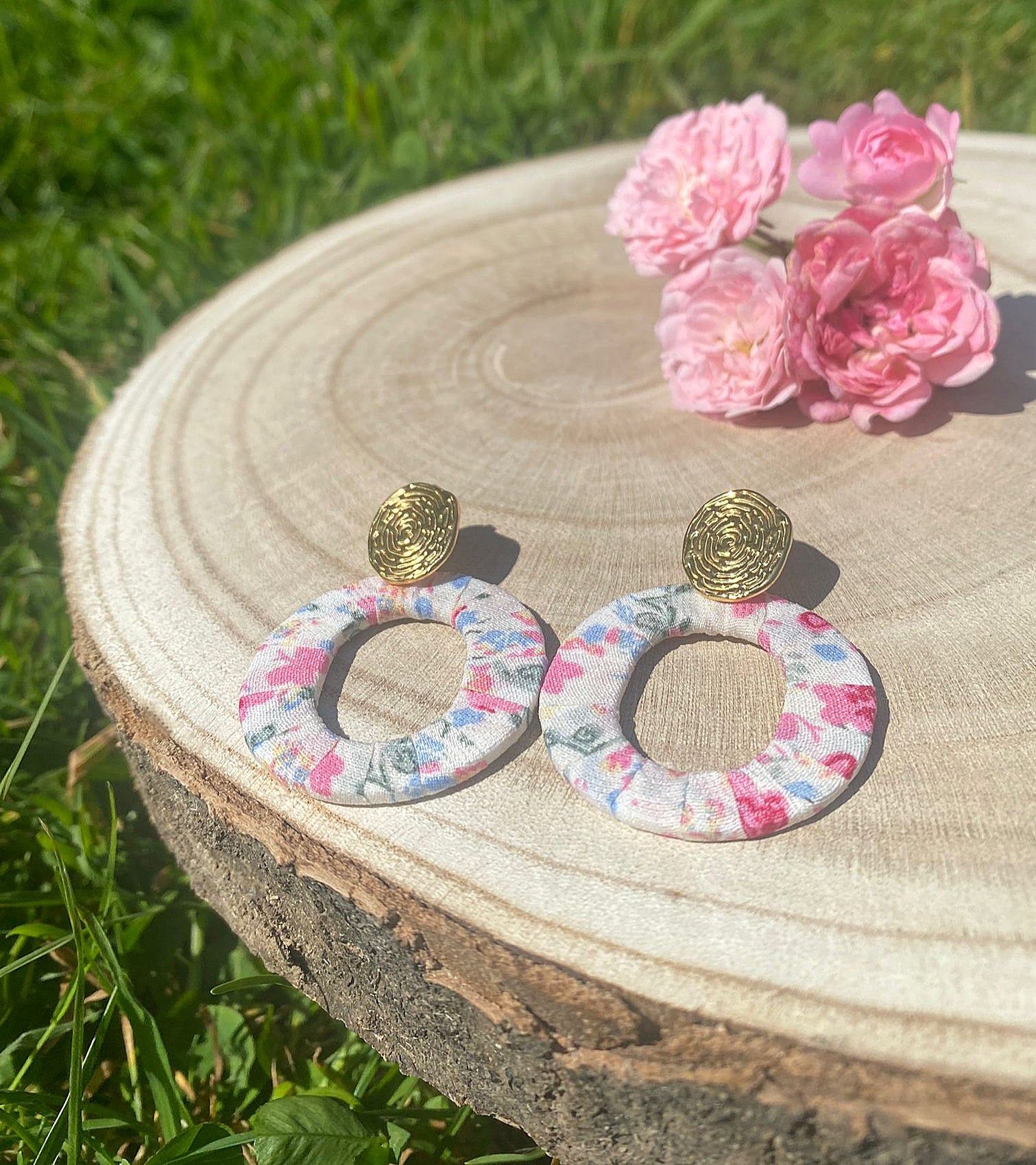 Boucles d'oreilles couture